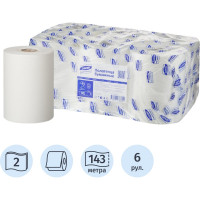 Полотенца бумажные д/дисп. Luscan PROFESSIONAL Luscan Professional 2сл143м 6рул/уп 486352