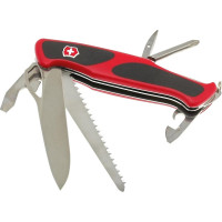 Нож Victorinox RangerGrip 78, 130 мм, 12 функций, красный с черным 0.9663.MC