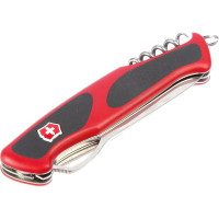 Нож Victorinox RangerGrip 78, 130 мм, 12 функций, красный с черным 0.9663.MC