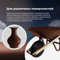 Универсальная акриловая эмаль SKYRON красно-коричневая RAL8012 SR-18012