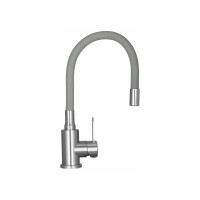 Смеситель WISENT для кухни с гибким изливом из нержавеющей стали W74004-9