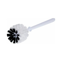 Ерш для унитаза OfficeClean с подставкой, пластик, белый 303066