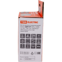 Датчик движения TDM ELECTRIC ДДМ-03П 5,8ГГц, 1200Вт, 10-720с, 1-8м, 3+лк, 180 сбоку+360 сверху гр, IP33 SQ0324-0028