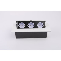 Выдвижной встраиваемый розеточный блок SETE на 3 EURO розетки SBT-03-10
