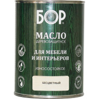 Масло для дерева, мебели и интерьеров Бор бесцветное, 0,64 кг 4690417074235