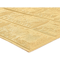 3D панель мягкая самоклеящаяся LAKO Классический кирпич (бежевый; 70х77 см) LKD-01-04-06