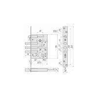 Дверной цилиндровый противопожарный замок CRIT ЗВ 7РМП-004Хп 00047