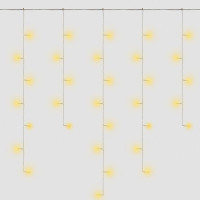 Гирлянда FERON Штора дождь CL24, 480LED, желтый, статичная, 33м+3м, IP20, от сети 230V, 41629