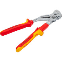 Переставные клещи-ключ Knipex VDE, 250 мм, хром, 2К ручки, KN-8606250SB
