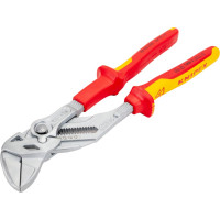 Переставные клещи-ключ Knipex VDE, 250 мм, хром, 2К ручки, KN-8606250SB