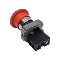 Кнопка ANDELI XB2-BS542 Грибок аварийная с фиксацией поворотная красный ADL10-043