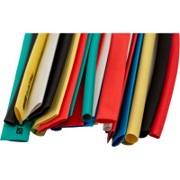 Термоусаживаемая трубка TDM ELECTRIC ТУТнг 4/2, 6/3, 8/4, 10/5, 12/6 набор 7 цветов по 1 шт 100мм SQ0518-0515