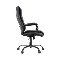 Кресло руководителя Helmi HL-ES02 Extra Strong повышенной прочности, экокожа черная, до 200 кг 274821