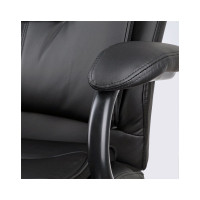 Кресло руководителя Helmi HL-ES02 Extra Strong повышенной прочности, экокожа черная, до 200 кг 274821