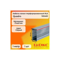 Кабель-канал DKC перфорированный 100x60 L2000 RL6 G 01140RLDIY