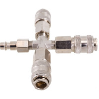 Разветвитель пневматический на 3 выхода со штуцером Pegas pneumatic 3304