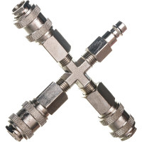 Разветвитель пневматический на 3 выхода со штуцером Pegas pneumatic 3304