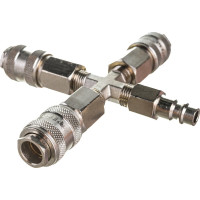 Разветвитель пневматический на 3 выхода со штуцером Pegas pneumatic 3304