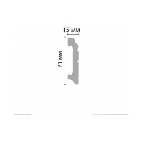 Напольный плинтус Decomaster 76х15х2000 мм A024