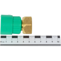 Муфта с накидной гайкой Blue Ocean с внутренней резьбой, 25х3/4, полипропиленовая, зеленая PPRF/CA-FTNB G