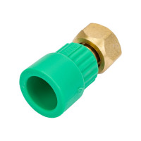 Муфта с накидной гайкой Blue Ocean с внутренней резьбой, 20х1/2, полипропиленовая, зеленая PPRF/CA-FTNB G