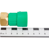 Муфта с накидной гайкой Blue Ocean с внутренней резьбой, 20х1/2, полипропиленовая, зеленая PPRF/CA-FTNB G