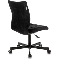 Компьютерное кресло Бюрократ CH-330M чёрный велюр крестовина металл CH-330M/LT-20