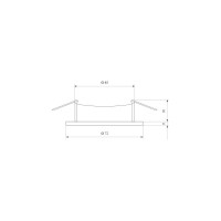 Встраиваемый светильник Elektrostandard 111 MR16, серебро a053335
