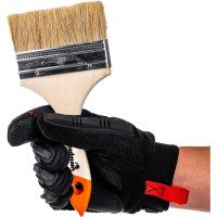 Кисть HEADMAN малярная плоская "Бейсик" натуральная щетина 4 д. 100мм 682-007