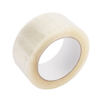 Упаковочная клейкая лента ООО Комус 48 мм х 100 м, прозрач., 45 мкр, S 641127