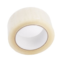 Упаковочная клейкая лента ООО Комус 48 мм х 100 м, прозрач., 45 мкр, S 641127