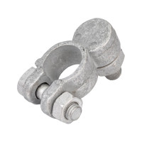 Клемма для аккумулятора General Technologies "+" Тип EURO под болт с гайкой /латунь/ GT-M060002P