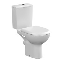 Унитаз-компакт Cersanit Nature безободковый, горизонтальный выпуск, 2 режима, сиденье DP, Soft Close, Clip up 447639