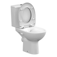 Унитаз-компакт Cersanit Nature безободковый, горизонтальный выпуск, 2 режима, сиденье DP, Soft Close, Clip up 447639