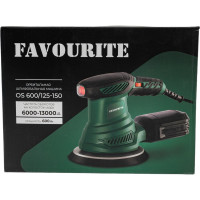 Орбитальная шлифмашина FAVOURITE OS 600/125-150 600Вт, ф125/150мм, 6000-13000об/мин, 12000-26000к/м 108200600