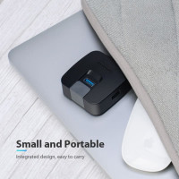 Концентратор Vention OTG USB 2.0/ USB 3.0 на 4 порта, черный - 0.5 м. CHABD