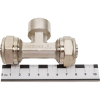 Обжимной тройник Tiemme В, 20x1/2"х20 1600049