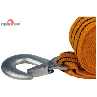 Ленточный трос СЕРВИС КЛЮЧ 5т. в пакете 2 крюка 73705