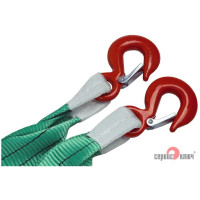 Ленточный усиленный трос СЕРВИС КЛЮЧ 10 т, в пакете 19010