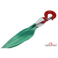 Ленточный усиленный трос СЕРВИС КЛЮЧ 10 т, в пакете 19010