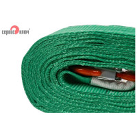 Ленточный усиленный трос СЕРВИС КЛЮЧ 10 т, в пакете 19010