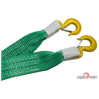 Ленточный супер усиленный трос 8 т в пакете СЕРВИС КЛЮЧ 19008