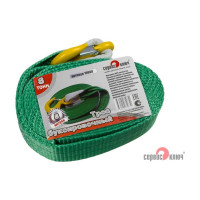 Ленточный супер усиленный трос 8 т в пакете СЕРВИС КЛЮЧ 19008