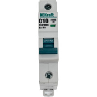 Автоматический выключатель (АВ) DEKraft ВА-105, 1 P, 10 А, тип C, 10 кА 13152DEK