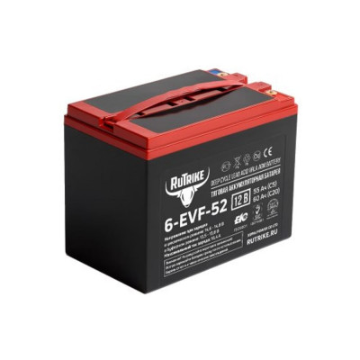 Тяговый аккумулятор 6-EVF-52 12V52A/H C5 Rutrike 022598