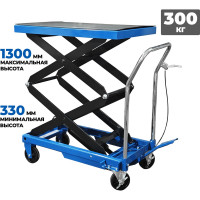 Гидравлическая платформенная тележка AE&T 300 кг TLF-S30