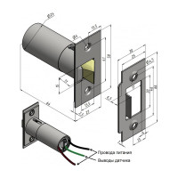 Замок электромеханический нормально закрытый PROMIX SM203.10.2 00-00178969