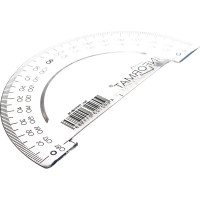 Транспортир INFORMAT 180 гр, 10 см, пластик, прозрачный ТРПТ180-10