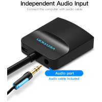 Мультимедиа конвертер Vention VGA + аудио, HDMI, гибкий, черный ACNBB