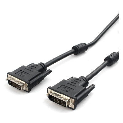 Кабель Cablexpert DVI-D, dual link, 25M/25M, 1.8м, CCS, черный CC-DVI2L-BK-6